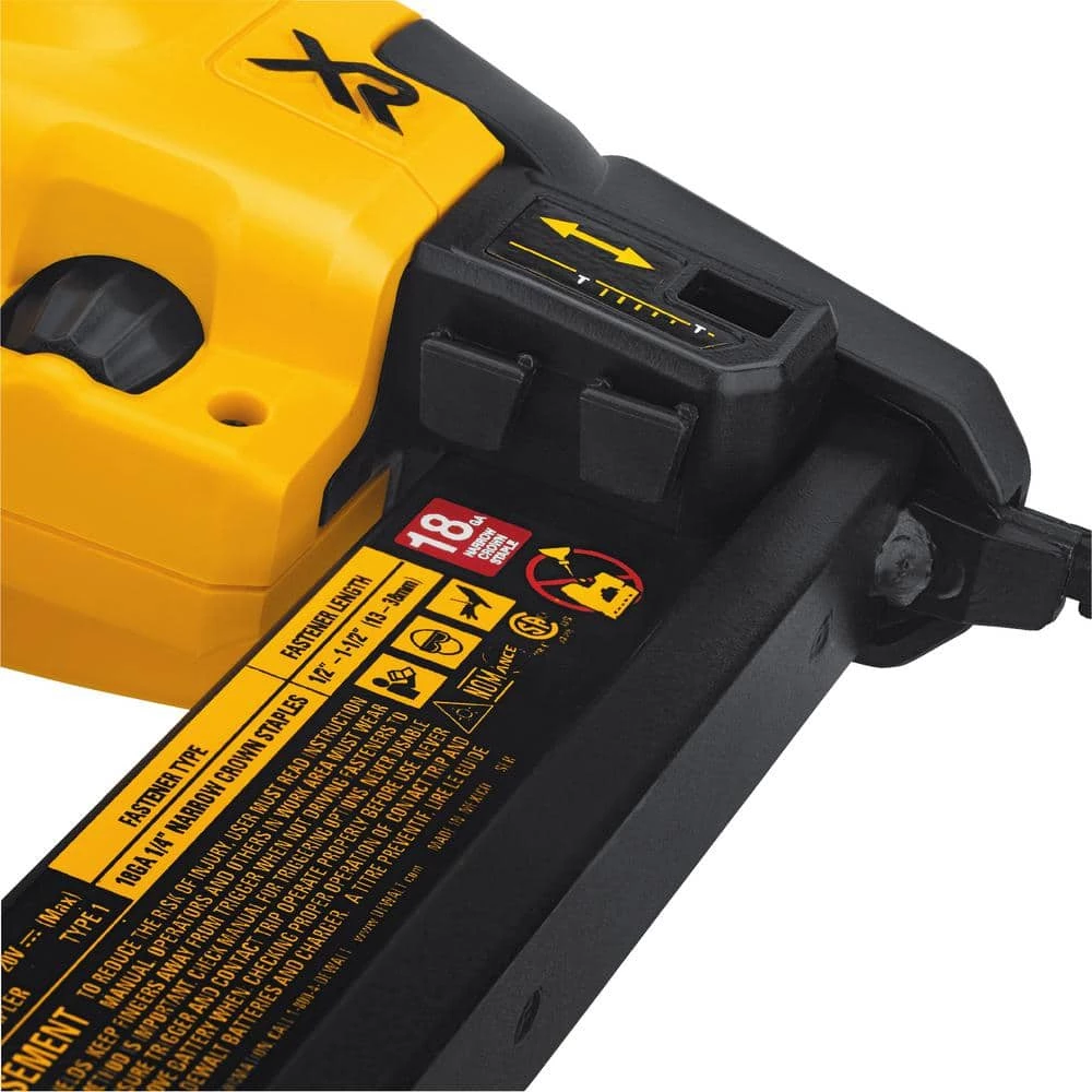 DEWALT 20-Volt MAX XR Lithium-Ion Cordless 18-Gauge Narrow Crown Stapler (Tool-Only) 8 DEWALT 20-Volt MAX XR Lithium-Ion Cordless 18-Gauge Narrow Crown Stapler (Tool-Only) - Image 8
