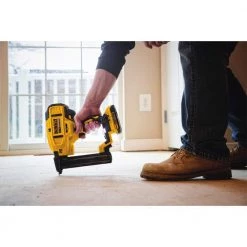 DEWALT 20V MAX XR Lithium-Ion Cordless 18-Gauge Narrow Crown Stapler with 20V MAX Compact Lithium-Ion 2.0Ah Battery Pack -DEWALT Shop dewalt pneumatic staplers dcn681bwdcb203 1d 1000