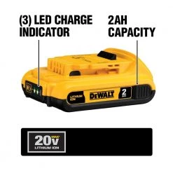 DEWALT 20V MAX XR Lithium-Ion Cordless 18-Gauge Narrow Crown Stapler with 20V MAX Compact Lithium-Ion 2.0Ah Battery Pack -DEWALT Shop dewalt pneumatic staplers dcn681bwdcb203 40 1000