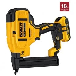 DEWALT 20-Volt MAX XR Lithium-Ion Cordless 18-Gauge Narrow Crown Stapler Kit with Battery 2Ah, Charger and Contractor Bag -DEWALT Shop dewalt pneumatic staplers dcn681d1 77 1000