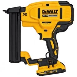 DEWALT 20-Volt MAX XR Lithium-Ion Cordless 18-Gauge Narrow Crown Stapler Kit with Battery 2Ah, Charger and Contractor Bag -DEWALT Shop dewalt pneumatic staplers dcn681d1 a0 1000