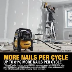 DEWALT 2.5 Gal. 140 psi Portable 20-Volt Cordless Air Compressor with Flexvolt Advantage (Tool-Only) 10 DEWALT 2.5 Gal. 140 psi Portable 20-Volt Cordless Air Compressor with Flexvolt Advantage (Tool-Only) -DEWALT Shop dewalt portable air compressors dcc2520b a0 1000