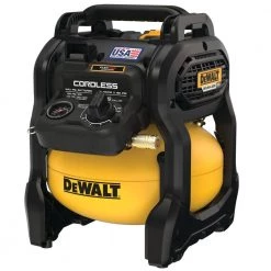 DEWALT Shop 24 DEWALT 2.5 Gal. 140 psi Portable 20V Cordless Air Compressor Kit with Flexvolt Advantage with 6 Ah FLEXVOLT Battery and Charger