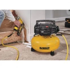 DEWALT 6 Gal. 18-Gauge Brad Nailer and Heavy-Duty Pancake Electric Air Compressor Combo Kit (1-Tool) -DEWALT Shop dewalt portable air compressors dwfp1kit 1f 1000