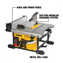DEWALT 15 Amp Corded 8-1/4 in. Compact Portable Jobsite Tablesaw (Stand Not Included) -DEWALT Shop dewalt portable table saws dwe7485 40 1000