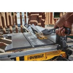 DEWALT 15 Amp Corded 8-1/4 in. Compact Jobsite Tablesaw with Compact Table Saw Stand -DEWALT Shop dewalt portable table saws dwe7485ws fa 1000