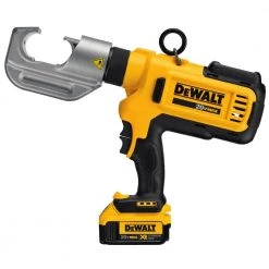 DEWALT 20-Volt MAX Cordless Died Cable Crimping Tool with (2) 20-Volt 4.0Ah Batteries, Charger & Case -DEWALT Shop dewalt power crimpers dce300m2 4f 1000