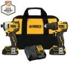 DEWALT ATOMIC 20-Volt MAX Cordless Brushless Compact Drill/Impact Combo Kit (2-Tool) with (2) 1.3Ah Batteries, Charger & Bag
