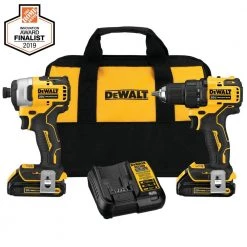 DEWALT ATOMIC 20-Volt MAX Cordless Brushless Compact Drill/Impact Combo Kit (2-Tool) with ATOMIC Compact Reciprocating Saw -DEWALT Shop dewalt power tool combo kits dck278c2w369b 31 1000
