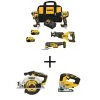 DEWALT 20V MAX Lithium-Ion Cordless Brushless Combo Kit (4-Tool), 20V Brushless 6-1/2 in. Circ Saw and 20V XR Brushless Jigsaw