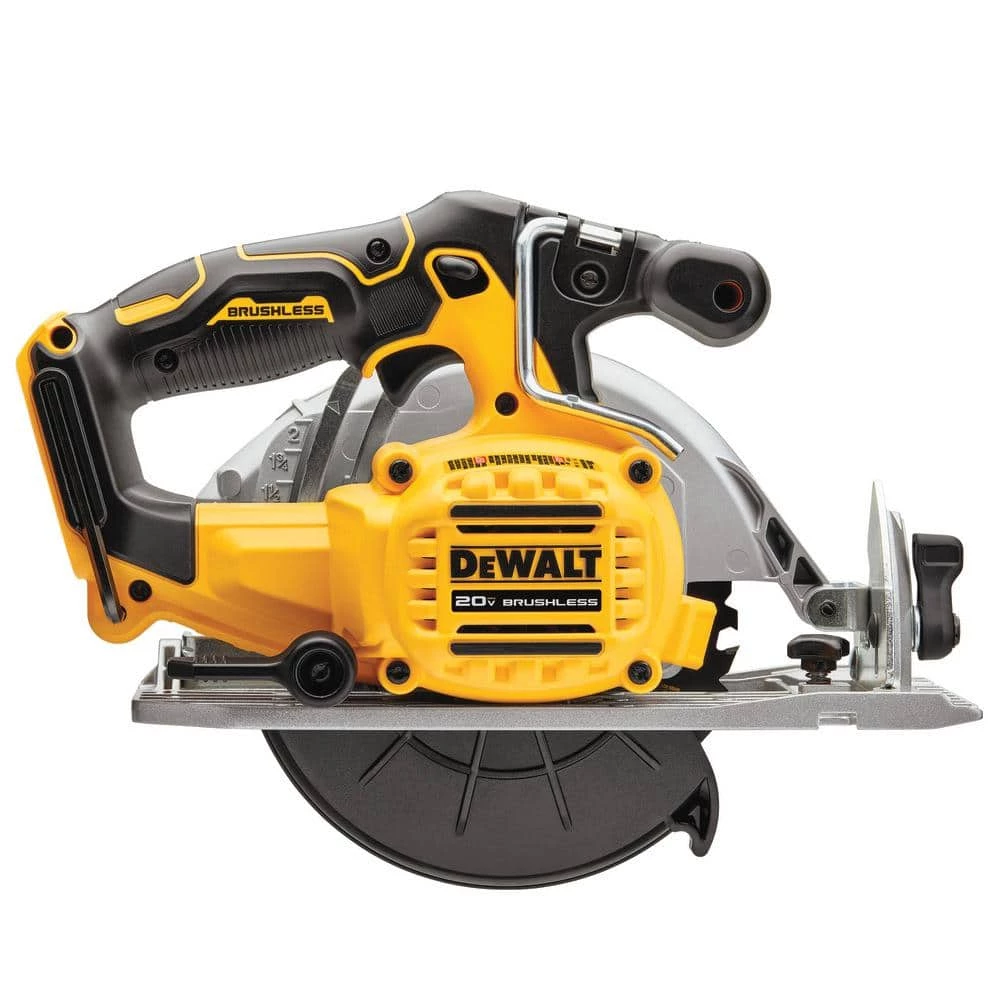 DEWALT 20V MAX Lithium-Ion Cordless Brushless Combo Kit (4-Tool) and 6-1/2 in. Circular Saw w/6Ah Battery & (2) 4Ah Batteries 7 DEWALT 20V MAX Lithium-Ion Cordless Brushless Combo Kit (4-Tool) and 6-1/2 in. Circular Saw w/6Ah Battery & (2) 4Ah Batteries - Image 7