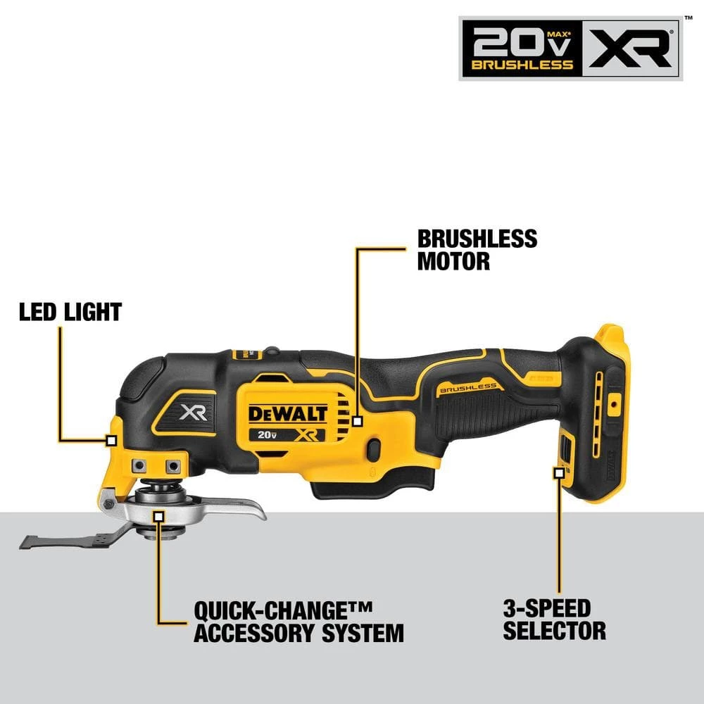 DEWALT 20-Volt Maximum Lithium-Ion Cordless Combo Kit (4-Tool) with 4 Ah Battery, 2 Ah Battery, Charger and Bag 4 DEWALT 20-Volt Maximum Lithium-Ion Cordless Combo Kit (4-Tool) with 4 Ah Battery, 2 Ah Battery, Charger and Bag - Image 4