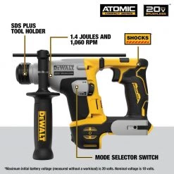 DEWALT ATOMIC 20V MAX Cordless Brushless Combo Kit (4-Tool) and ATOMIC 20V MAX Ultra-Compact 5/8 in. SDS and Hammer Drill -DEWALT Shop dewalt power tool combo kits dck489d2wch172b 44 1000
