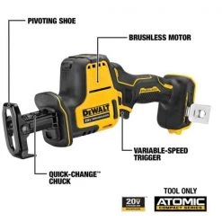 DEWALT ATOMIC 20V MAX Lithium-Ion Cordless Brushless Combo Kit (4-Tool) and 20V XR Cordless 3 in. Cut-Off Tool 18 DEWALT ATOMIC 20V MAX Lithium-Ion Cordless Brushless Combo Kit (4-Tool) and 20V XR Cordless 3 in. Cut-Off Tool -DEWALT Shop dewalt power tool combo kits dck489d2wcs438b a0 1000