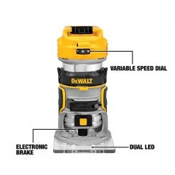 DEWALT ATOMIC 20V MAX Lithium-Ion Cordless Brushless Combo Kit (4-Tool) and 20V MAX XR Cordless Brushless Compact Router -DEWALT Shop dewalt power tool combo kits dck489d2wcw600b fa 1000