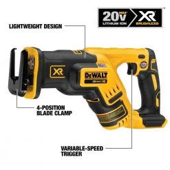 DEWALT 20-Volt MAX XR Cordless Brushless Compact Reciprocating Saw (Tool-Only) -DEWALT Shop dewalt reciprocating saws dcs367b 40 1000