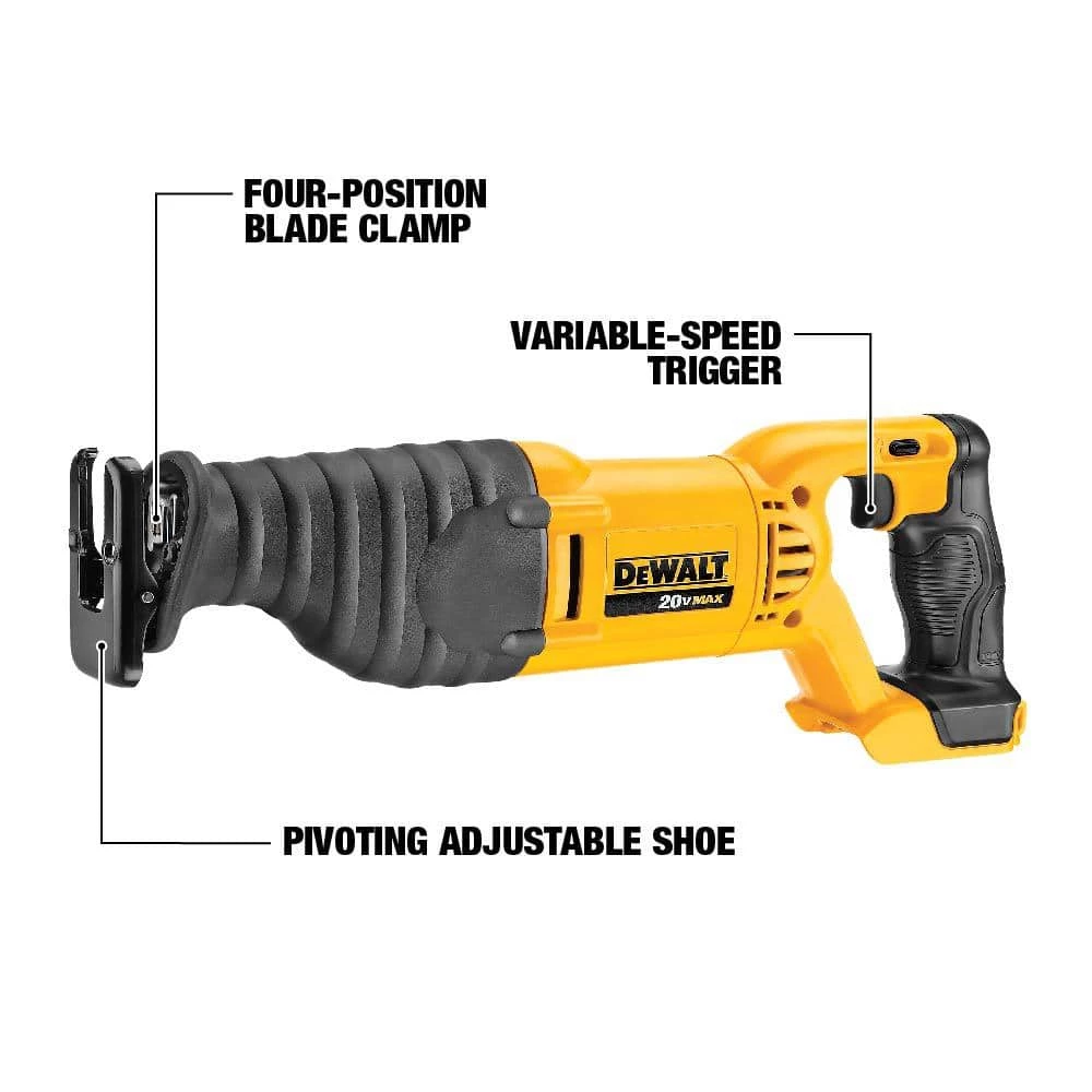 DEWALT 20-Volt MAX Cordless Reciprocating Saw with (1) 20-Volt Battery 3.0Ah 2 DEWALT 20-Volt MAX Cordless Reciprocating Saw with (1) 20-Volt Battery 3.0Ah - Image 2