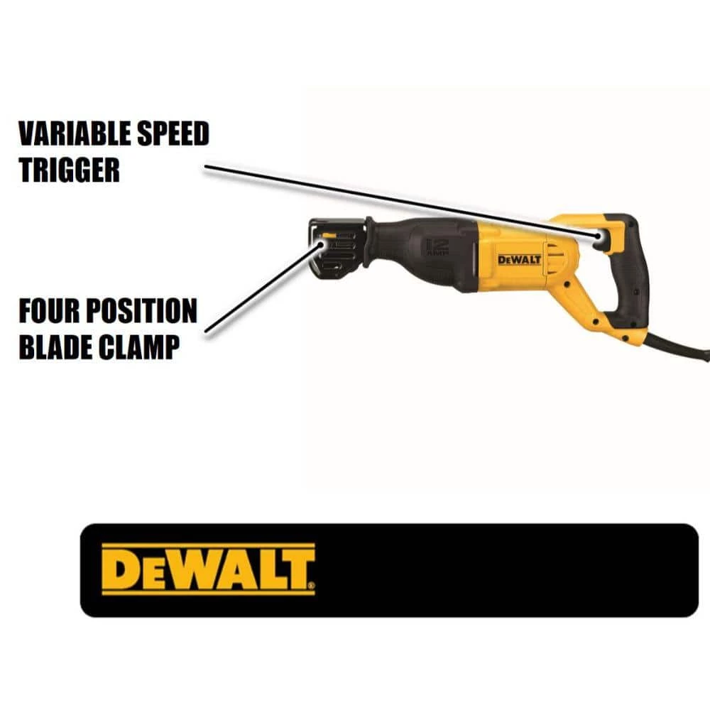 DEWALT 12 Amp Corded Reciprocating Saw 2 DEWALT 12 Amp Corded Reciprocating Saw - Image 2