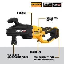 DEWALT 20-Volt Max Cordless 7/16 in. Quick Change Stud and Joist Drill (Tool-Only) -DEWALT Shop dewalt right angle drills dcd445b c3 1000