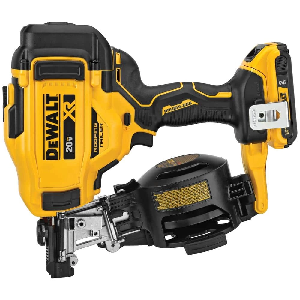 DEWALT 20-Volt MAX Lithium-Ion 15-Degree Cordless Roofing Nailer Kit with Battery 2.0 Ah Charger and Bag 10 DEWALT 20-Volt MAX Lithium-Ion 15-Degree Cordless Roofing Nailer Kit with Battery 2.0 Ah Charger and Bag - Image 10