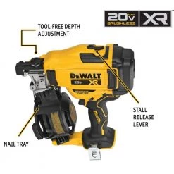 DEWALT 20-Volt MAX Lithium-Ion 15-Degree Cordless Roofing Nailer Kit with Battery 2.0 Ah Charger and Bag 17 DEWALT 20-Volt MAX Lithium-Ion 15-Degree Cordless Roofing Nailer Kit with Battery 2.0 Ah Charger and Bag -DEWALT Shop dewalt roofing nailers dcn45rnd1 40 1000