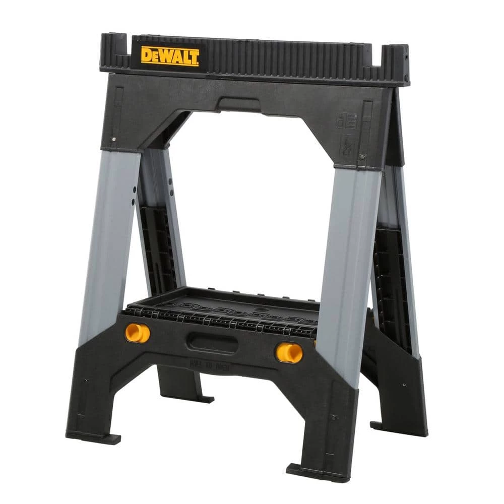 DEWALT 33 in. Folding Sawhorse with Adjustable Metal Legs 1 DEWALT 33 in. Folding Sawhorse with Adjustable Metal Legs