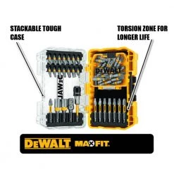 DEWALT Maxfit Screwdriving Set (50-Piece) and Black and Gold Drill Bit Set (10-Piece) -DEWALT Shop dewalt screwdriver bits dwamf50wdwa1180 40 1000