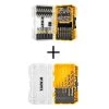 DEWALT Maxfit Screwdriving Set (50-Piece) and Black and Gold Drill Bit Set (10-Piece)