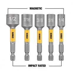 DEWALT MAX IMPACT Nut Driving Set (5-Piece) -DEWALT Shop dewalt screwdriver bits dwatndmi5 40 1000