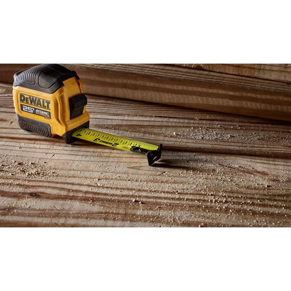 DEWALT ATOMIC 25 ft. x 1-1/8 in. Tape Measure 8 DEWALT ATOMIC 25 ft. x 1-1/8 in. Tape Measure - Image 8