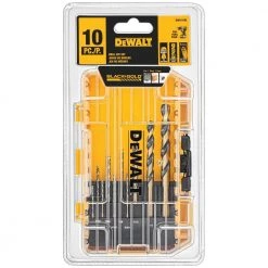 DEWALT Black and Gold Drill Bit Set (10-Piece) -DEWALT Shop dewalt twist drill bits dwa1180 1d 1000