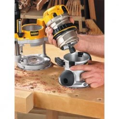 DEWALT 12 Amp Corded 2-1/4 Horsepower Fixed and Plunge Base Router Kit -DEWALT Shop dewalt wood routers dw618pkb 76 1000