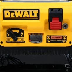 DEWALT 15 Amp Corded 13 in. Heavy-Duty 2-Speed Thickness Planer with (3) Knives, In Feed Table and Out Feed Table -DEWALT Shop yellow dewalt planers dw735x 1f 1000