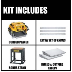 DEWALT 15 Amp 13 in. Heavy-Duty 2-Speed Thickness Planer with Knives and Tables and Planer Stand -DEWALT Shop yellow dewalt planers dw735xw7350 40 1000